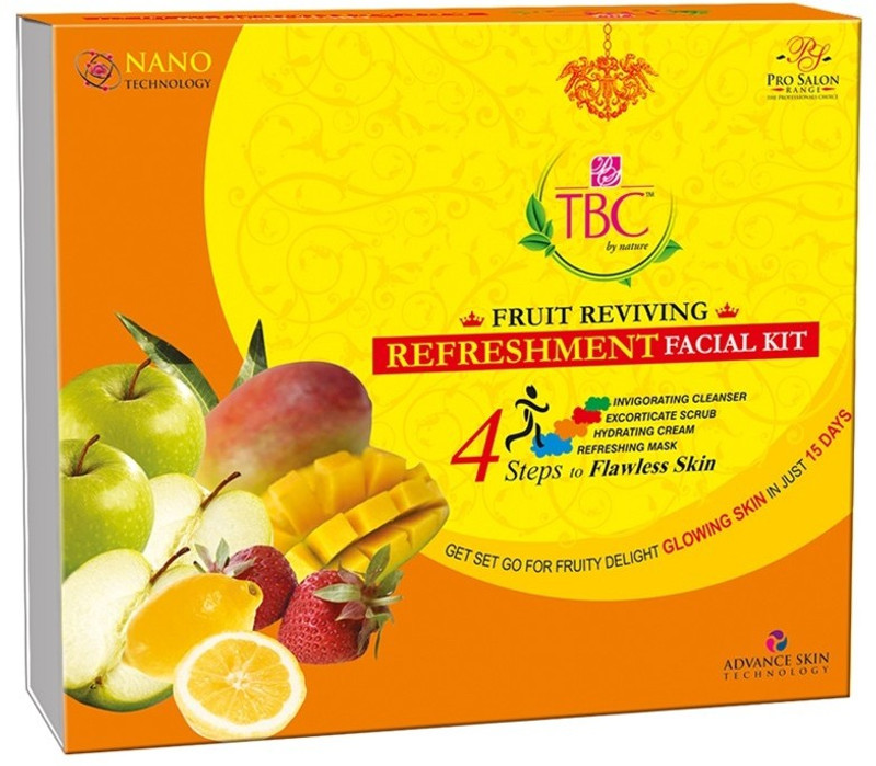 TBC by Nature Fruit Facial Kit 400 g(Set of 5) RS.425 (30.00% Off) - Flipkart