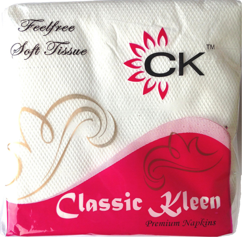 Classic Kleen 1 Ply White Napkins(4 Sheets)