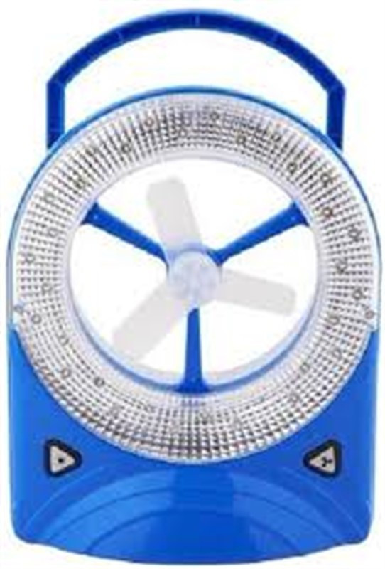 Jy Super Rechargeable emergency light 3 Blade Table Fan(Blue) RS.499 (45.00% Off) - Flipkart