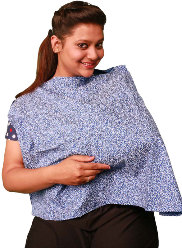 Vixenwrap Blue Printed Feeding Cloak(Blue)