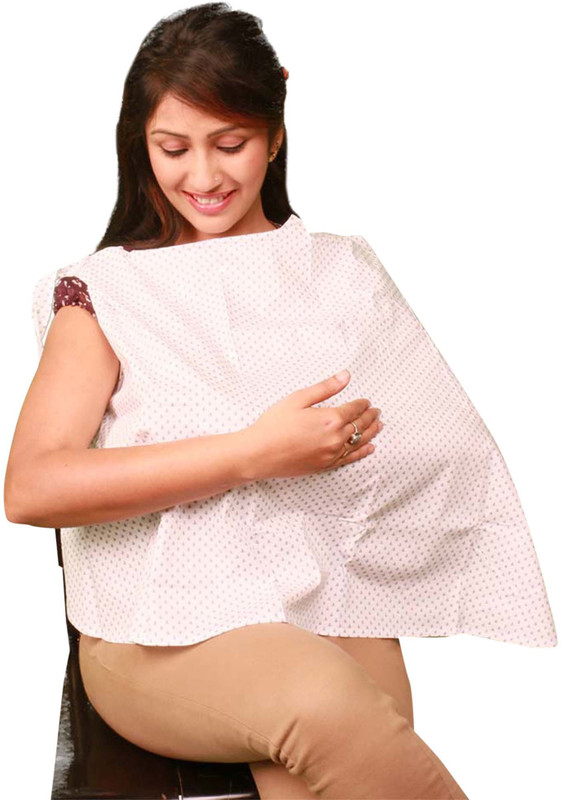 Vixenwrap White Printed Feeding Cloak(White)