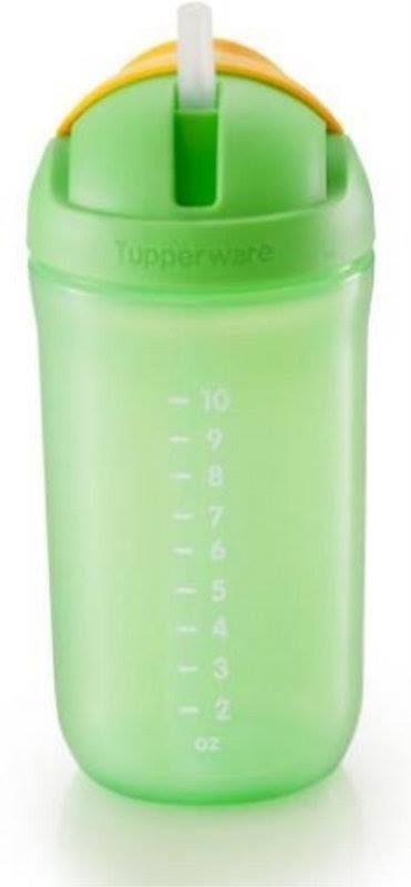 Tupperware Straw Tumbler - Plastic(Green, Yellow)