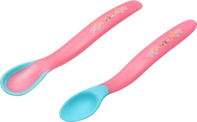 Mamaboo Rikang Heat Discoloration Spoon Set - Silicon(Pink)