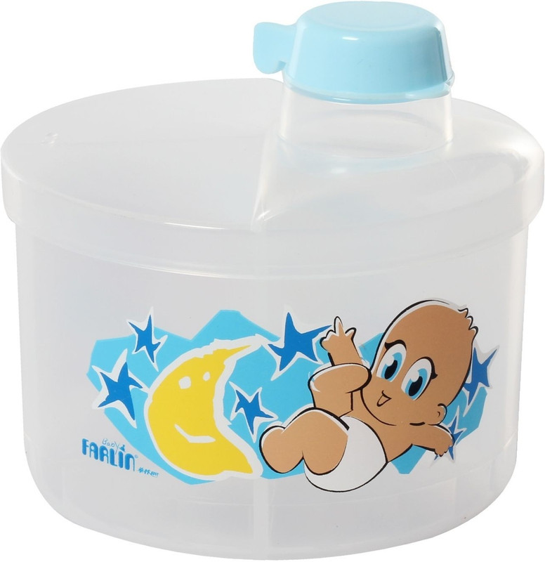 Farlin Milk Powder Container - Round - Polypropylene(Blue)