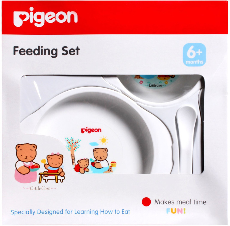 Pigeon Feeding Set(White)