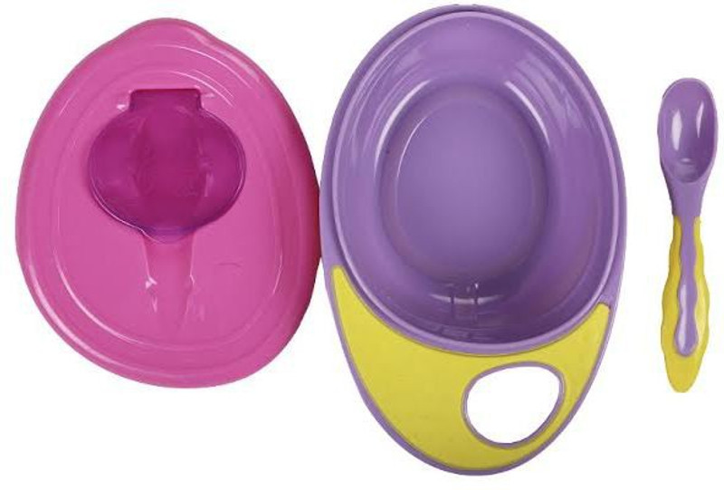 Baby Boo Bowl with spoon - BPA FREE(Purple, Pink)
