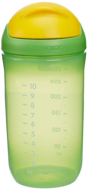 Tupperware Twinkle Straw Tumbler 350 ml - Silicon, Plastic(Green)