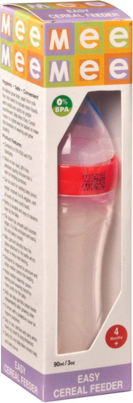 MeeMee Squeezy Silicone Feeder - Plastic(Red)