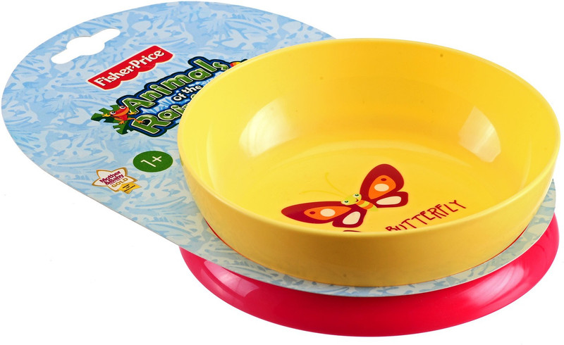 Fisher-Price TIP ME NOT BOWL - FOOD GRADE PLASTIC(Red, Yellow) Fisher-Price TIP ME NOT BOWL - FOOD GRADE PLASTIC(Red, Yellow)