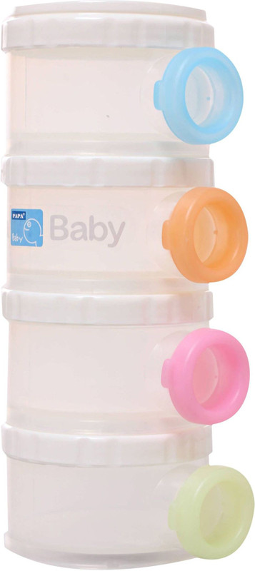 Baby's Clubb Milk Powder Container Side Open - Plastic(White) Baby's Clubb Milk Powder Container Side Open - Plastic(White)