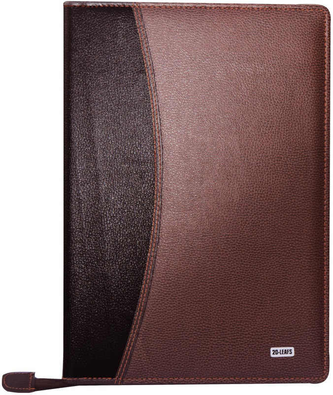 toss faux leather Display Book(Set Of 1, Brown)