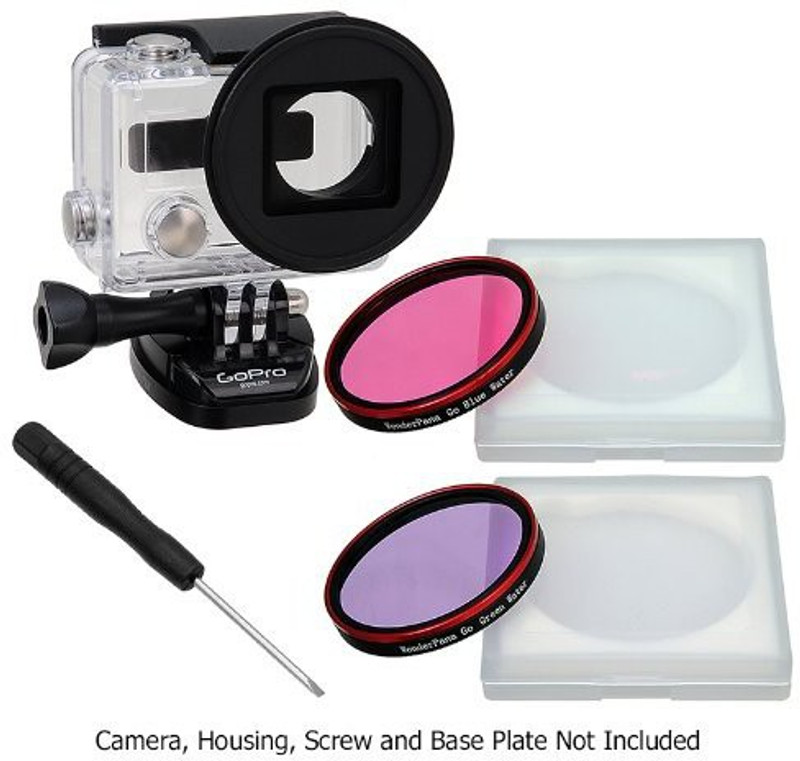 Fotodiox Pro Wonderpana Go H3 Underwater Kit With Two Water Correction Filters And Lens Cap - Pink And Purple Color Effect Filter