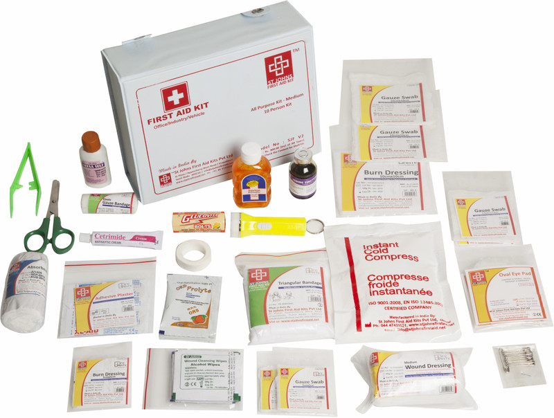 ST JOHNS FIRST AID SJF V2 First Aid Kit(Workplace, Vehicle)