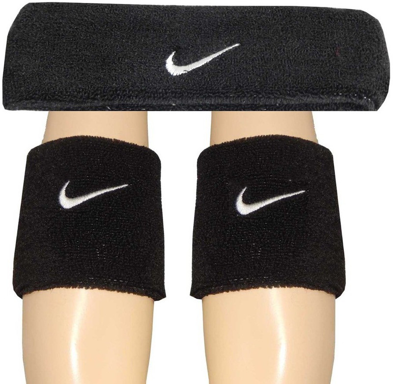 R-Lon Wrist and Head Combination Fitness Band(Black, Pack of 3)