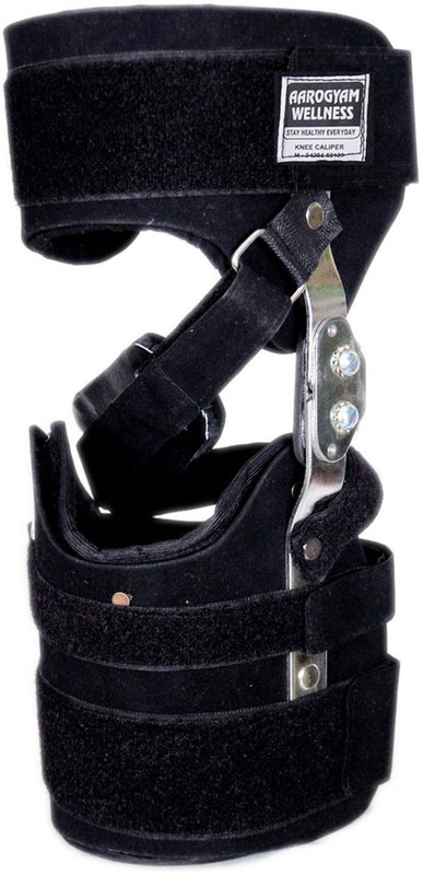 Aarogyam wellness Knee Caliper for right leg Fitness Band(Black)