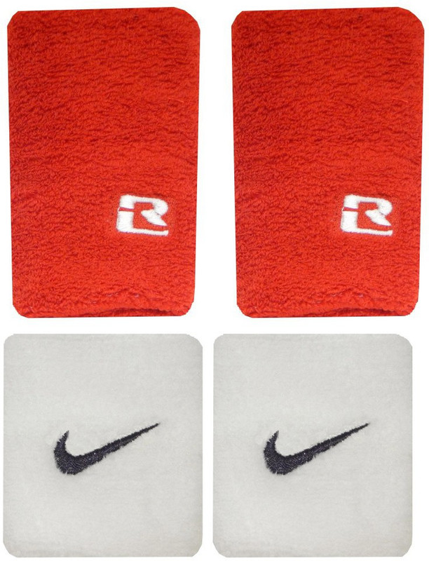 R-Lon Wrist Support Combination Fitness Band(White, Red, Pack of 4)