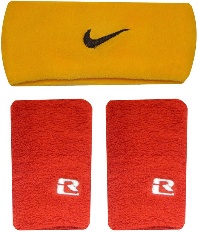 R-Lon Wrist and Head Combination Fitness Band(Yellow, Red, Pack of 3)