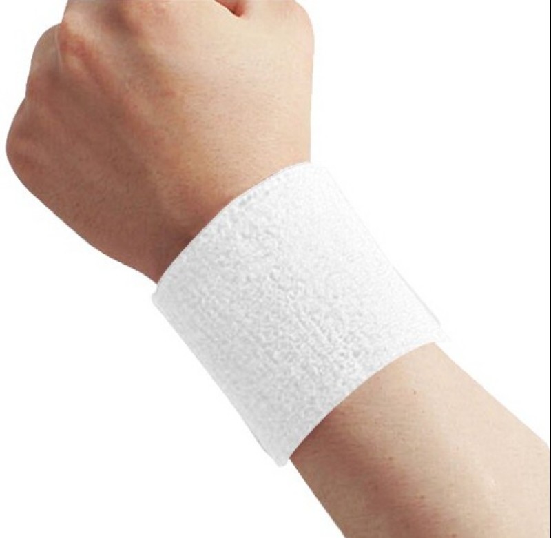 Futaba Sports Sweat Band Fitness Band(White, Pack of 1)