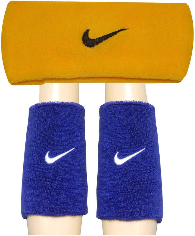 R-Lon Wrist and Head Combination Fitness Band(Blue, Yellow, Pack of 3)