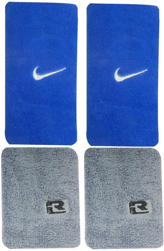 R-Lon Wrist Support Combination Fitness Band(Blue, Grey, Pack of 4)