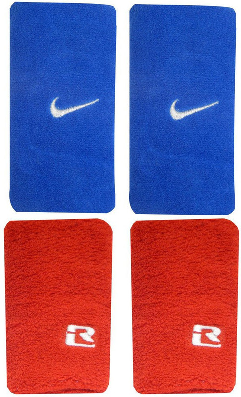 R-Lon Wrist Support Combination Fitness Band(Blue, Red, Pack of 4)