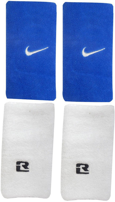 R-Lon Wrist Support Combination Fitness Band(Blue, White, Pack of 4)