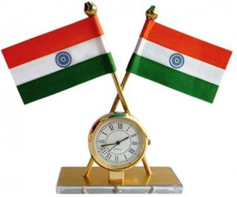 Tulsae India Rectangle Car Dashboard Flag Flag(Nylon) Tulsae India Rectangle Car Dashboard Flag Flag(Nylon)