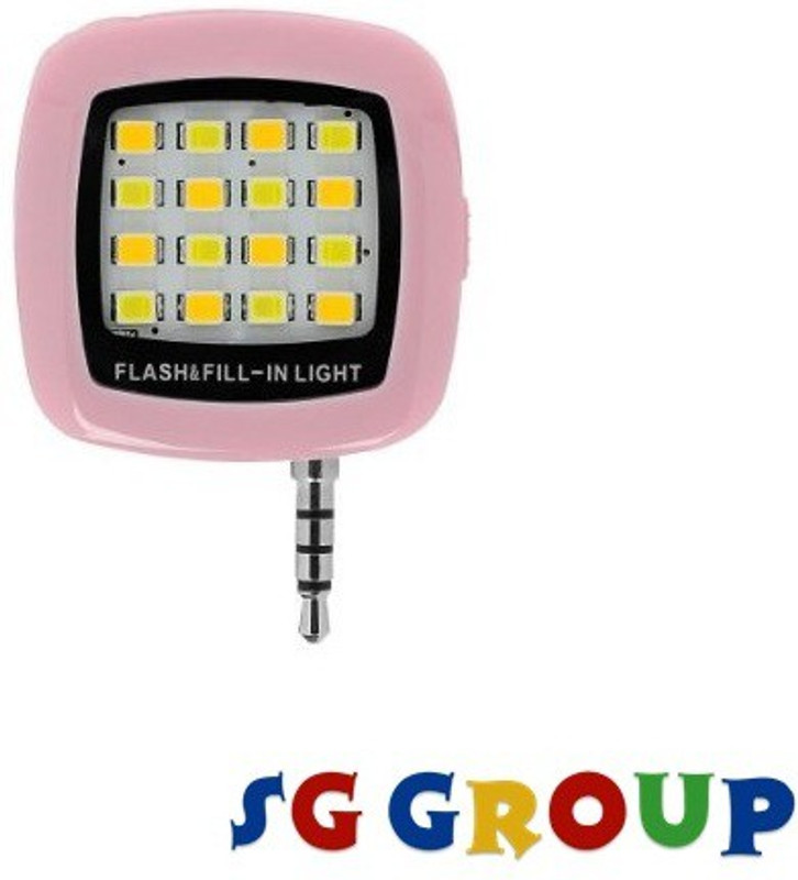 SG Group 16 LED Mobile Selfie X200 Flash(Pink) RS.253 (86.00% Off) - Flipkart