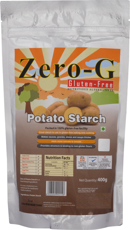 Zero-G Potato Starch pack of 2(400 g, Pack of 2)