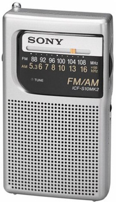 Sony ICF-S10MK2 Pocket AM/FM Radio FM Radio(Silver)