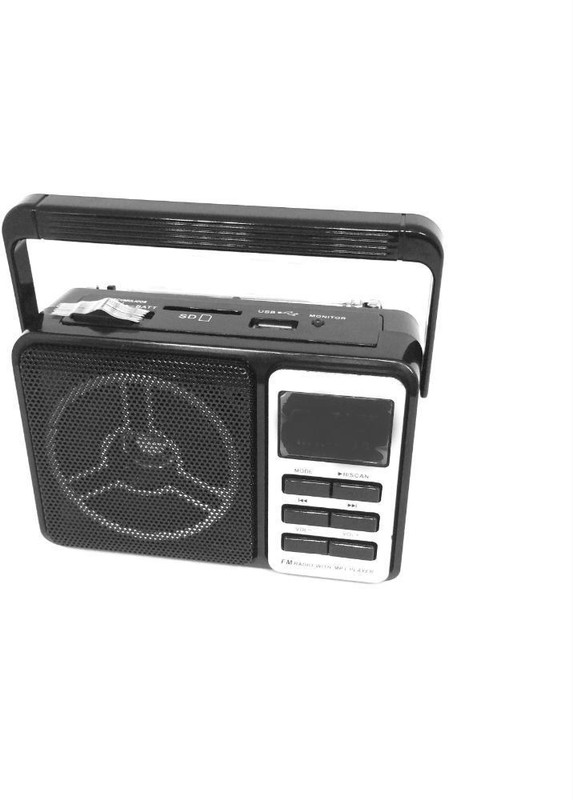 Shrih Portable USB/SD Music Player FM Radio(Black)