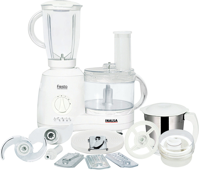 Inalsa fiesta 650 W Food Processor(White)