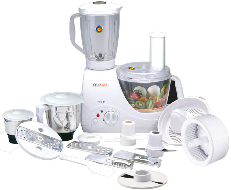 Bajaj Fx10 Food Factory 600 W Food Processor(White)