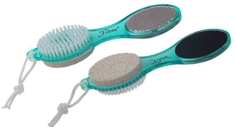 Filone Foot File with Pedicure Brush Blue