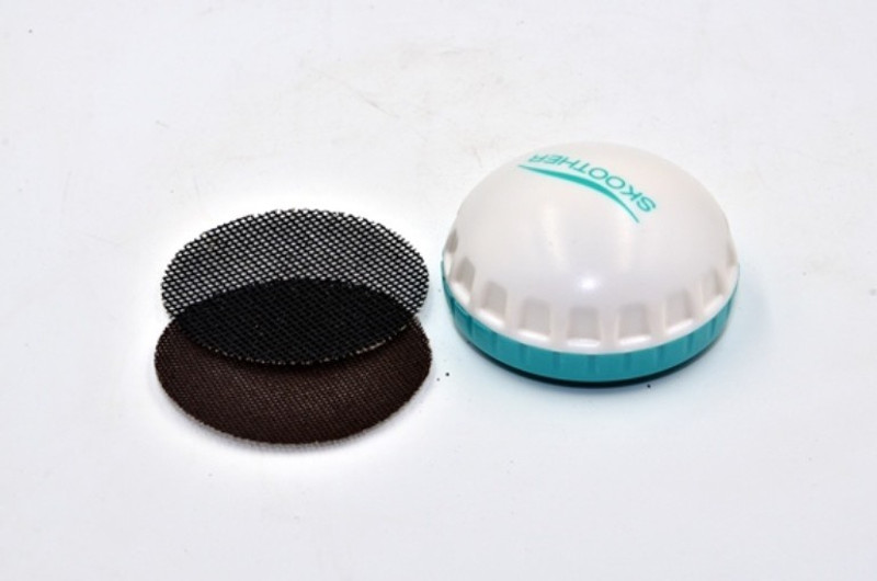 Qubic Inc Roll over image to zoom in Skin Smoother for Foot/Elbows/Knees/Hands, with 3 Pcs Smooth-Tech Abrasion Pads