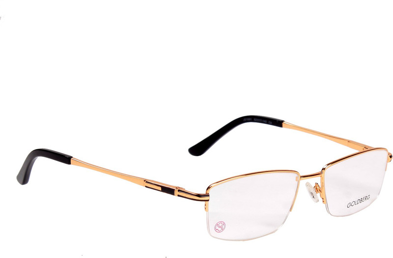 Gold Berg Half Rim Rectangle Frame(52 mm)