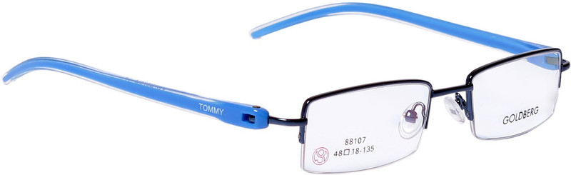 Gold Berg Half Rim Rectangle Frame(48 mm)