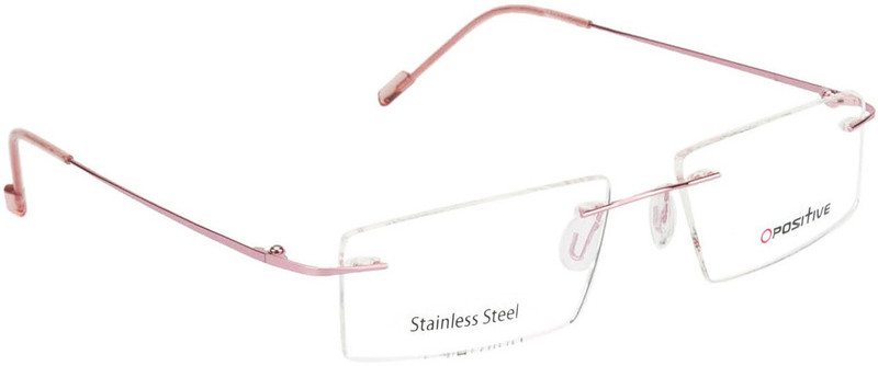 O Positive Rimless Rectangle Frame(50 mm) RS.449 (73.00% Off) - Flipkart