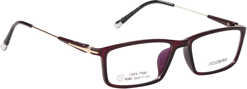Gold Berg Full Rim Rectangle Frame(55 mm)