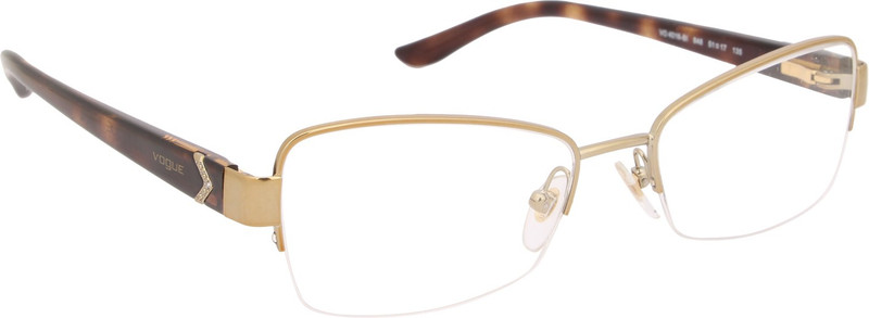 Vogue Half Rim Rectangle Frame(51 mm)