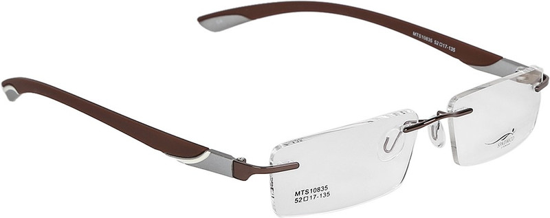 Elegant Rimless Square Frame(51 mm)
