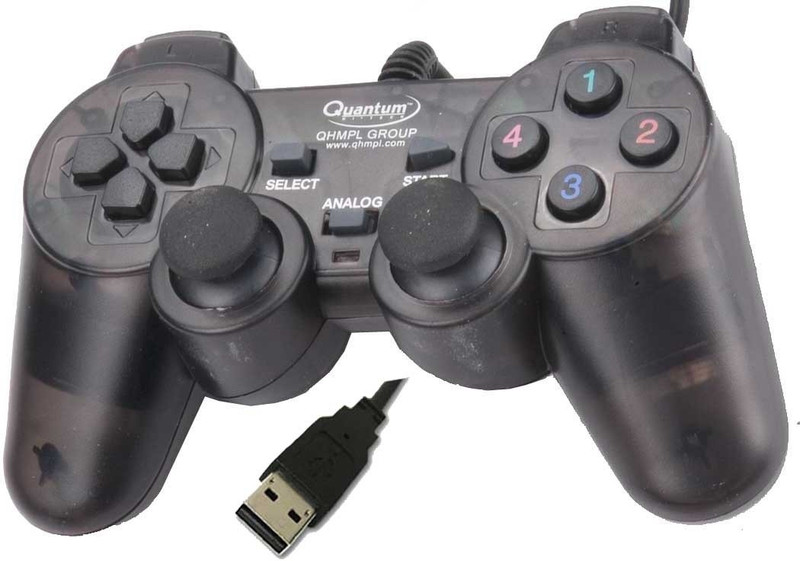 Quantum QHM 7468-2V USB Gamepad(Black, For PC) Quantum QHM 7468-2V USB Gamepad(Black, For PC)