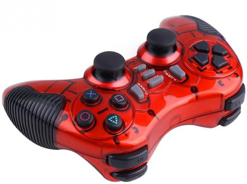 Mobilegear Dual Vibration Wireless Bluetooth USB Gamepad Player Joystick For PC PS2 PS3 & Android TV Box Gamepad(Red, For PC) Mobilegear Dual Vibration Wireless Bluetooth USB Gamepad Player Joystick For PC PS2 PS3 & Android TV Box Gamepad(Red, For PC)