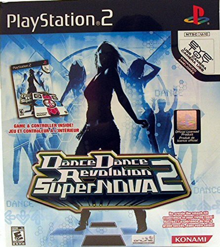 Konami Dance Dance Revolution SuperNova 2 Bundle (includes Dance Mat) - PlayStation 2 Gaming Accessory Kit(Multicolor, For PS2)