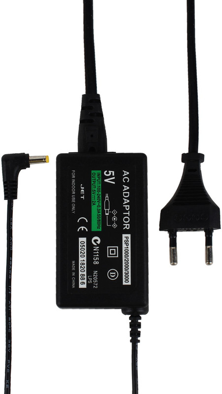 Fox Micro For Psp Gaming Charger Gaming Adapter(Black, Gray, For PS3)