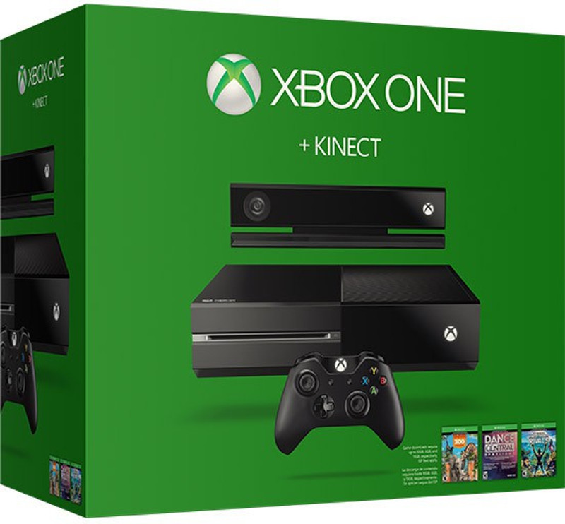 Microsoft Xbox One 500 GB Kinect 500 GB with Zoo Tycoon, Forza Motorsport 6, Dance Central Spotlight, Kinect Sports Rivals, Halo 5: Guardians(Black)