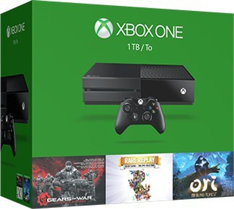 Microsoft Xbox One 1 TB with Gears of War: Ultimate Edition, Rare Replay and Ori & The Blind Forest(Black)