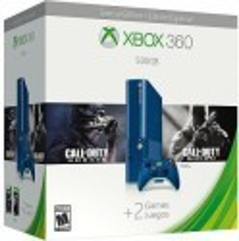Microsoft Xbox 360 E 500 GB with Call of Duty Ghosts and Black Ops II(Blue)