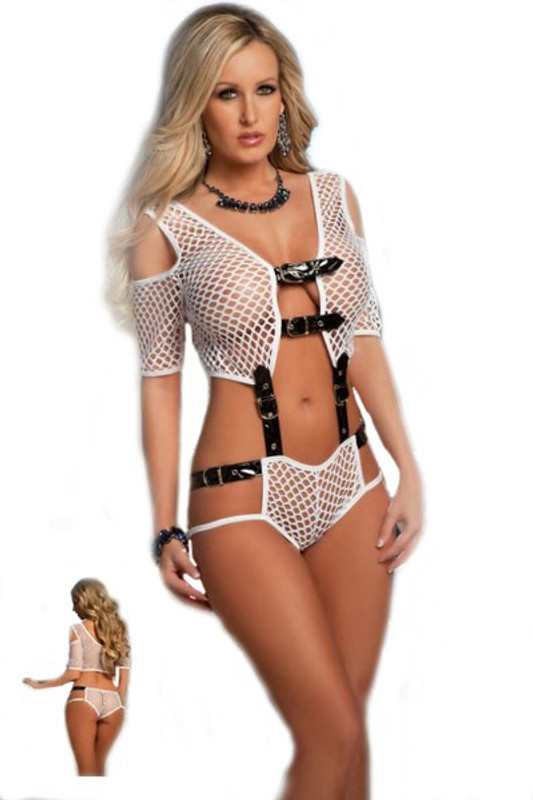 Fifty Shades White Garter(Pack of 1)