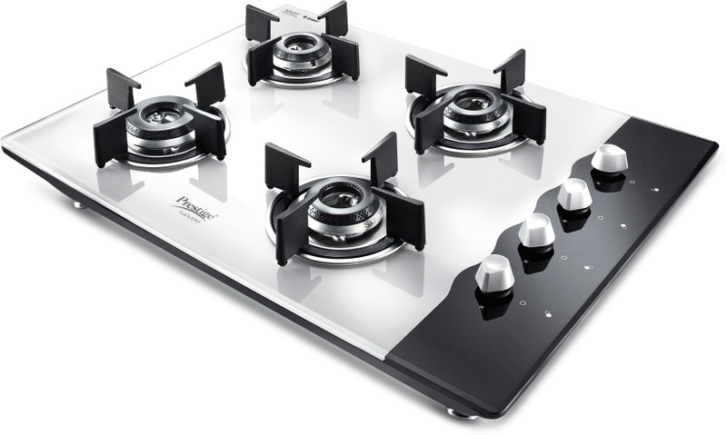 Prestige Hob Top Glass Automatic Gas Stove(4 Burners)